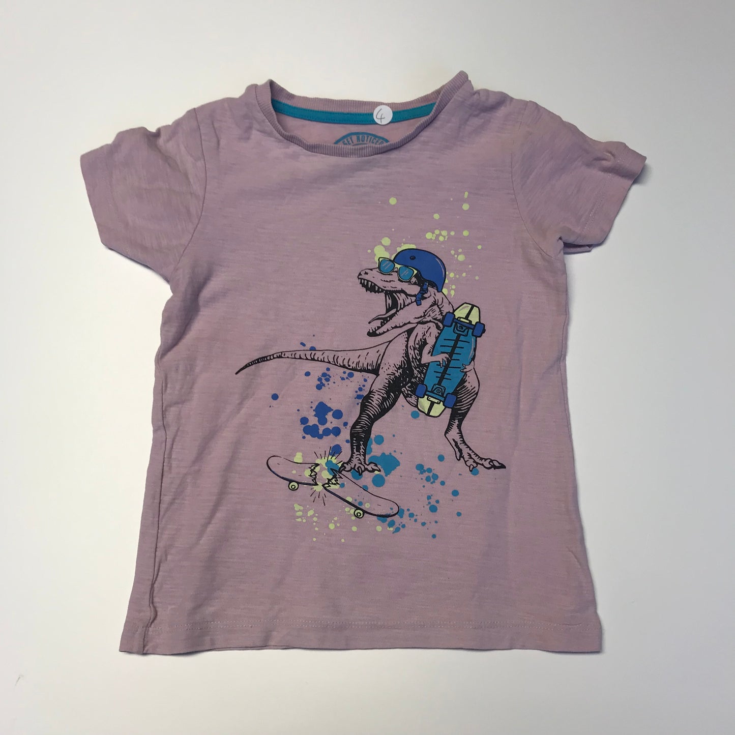 Skateboarding T-rex T-shirt Age 4