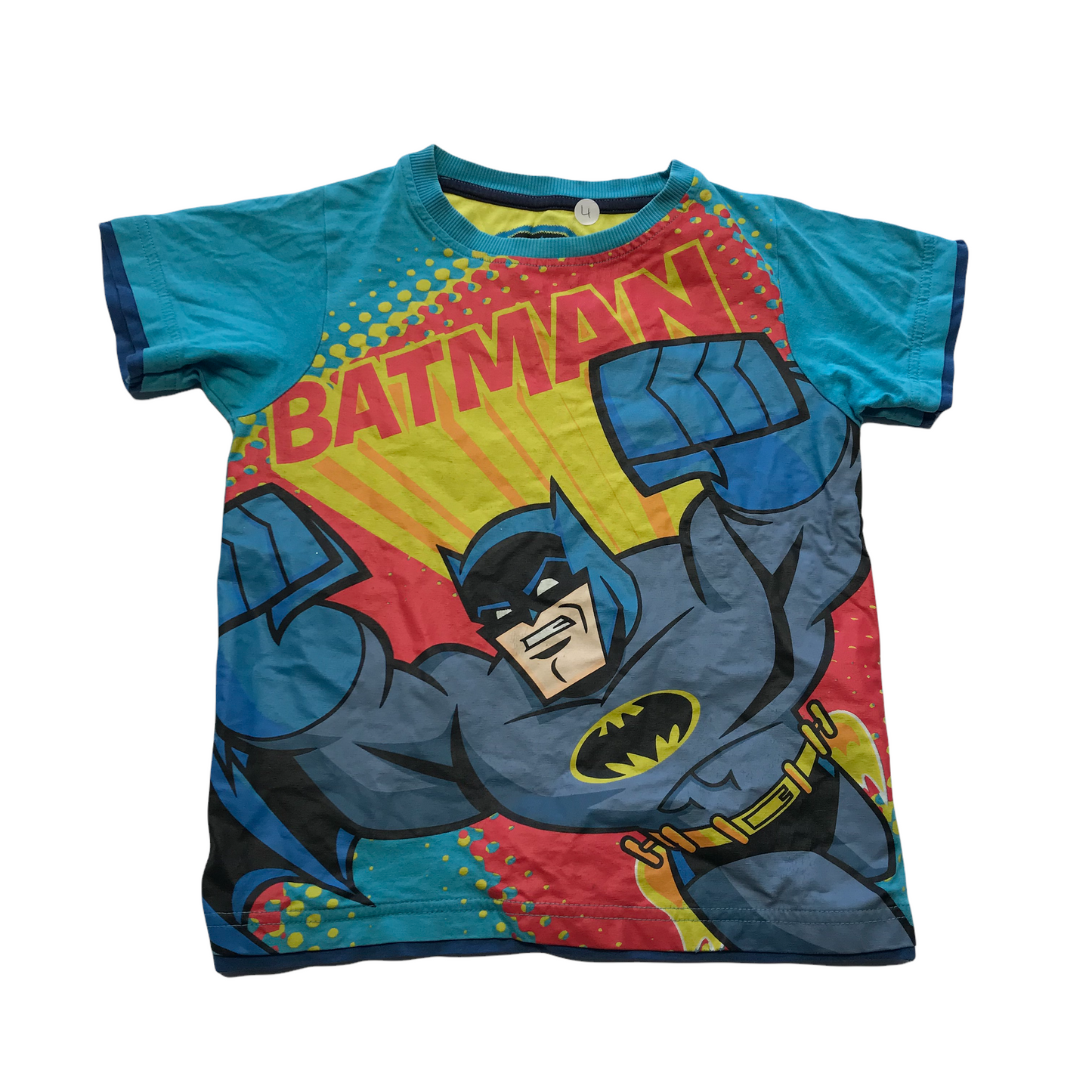 M&S Blue Batman T-shirt Age 4