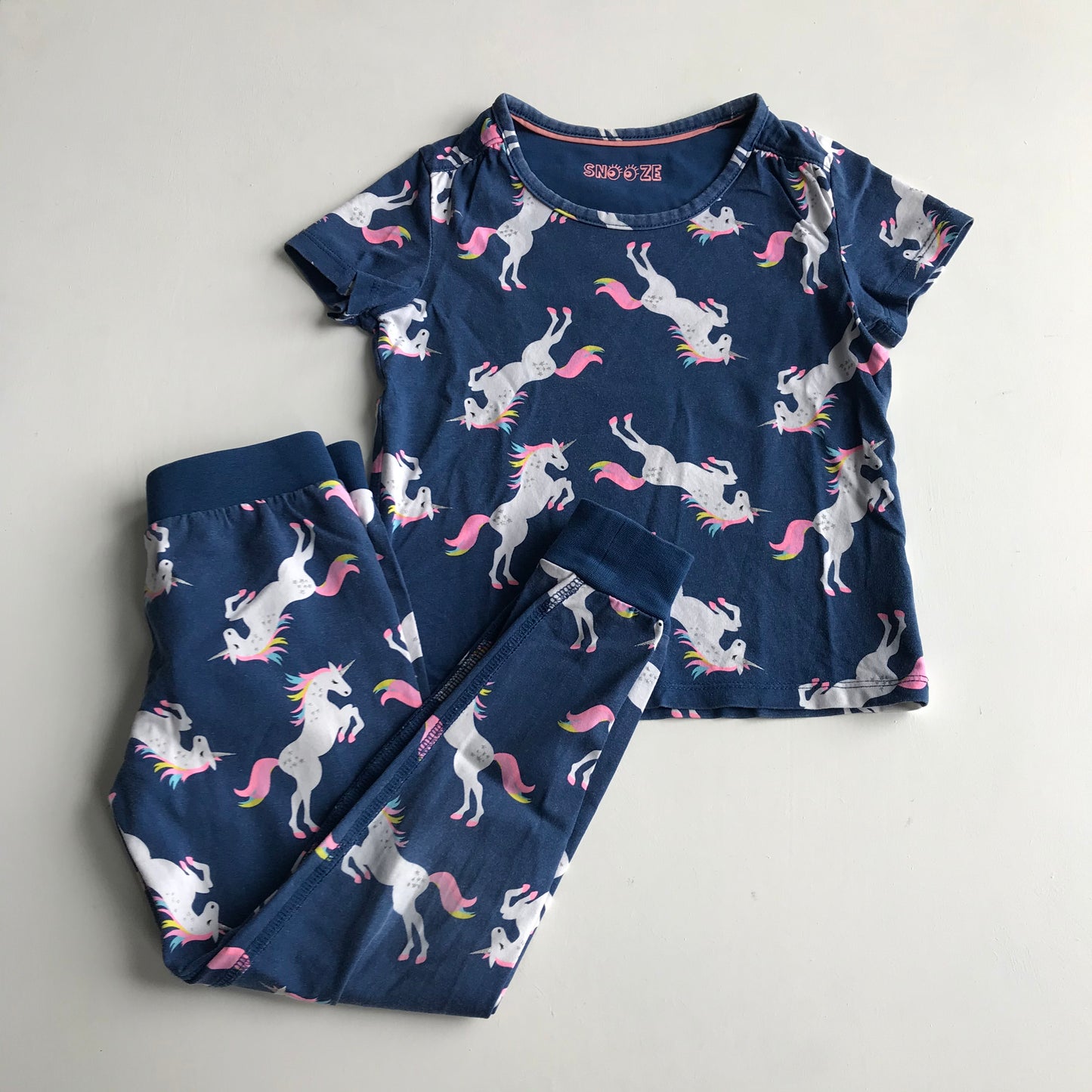 Snooze Unicorn Pyjama Set Age 4