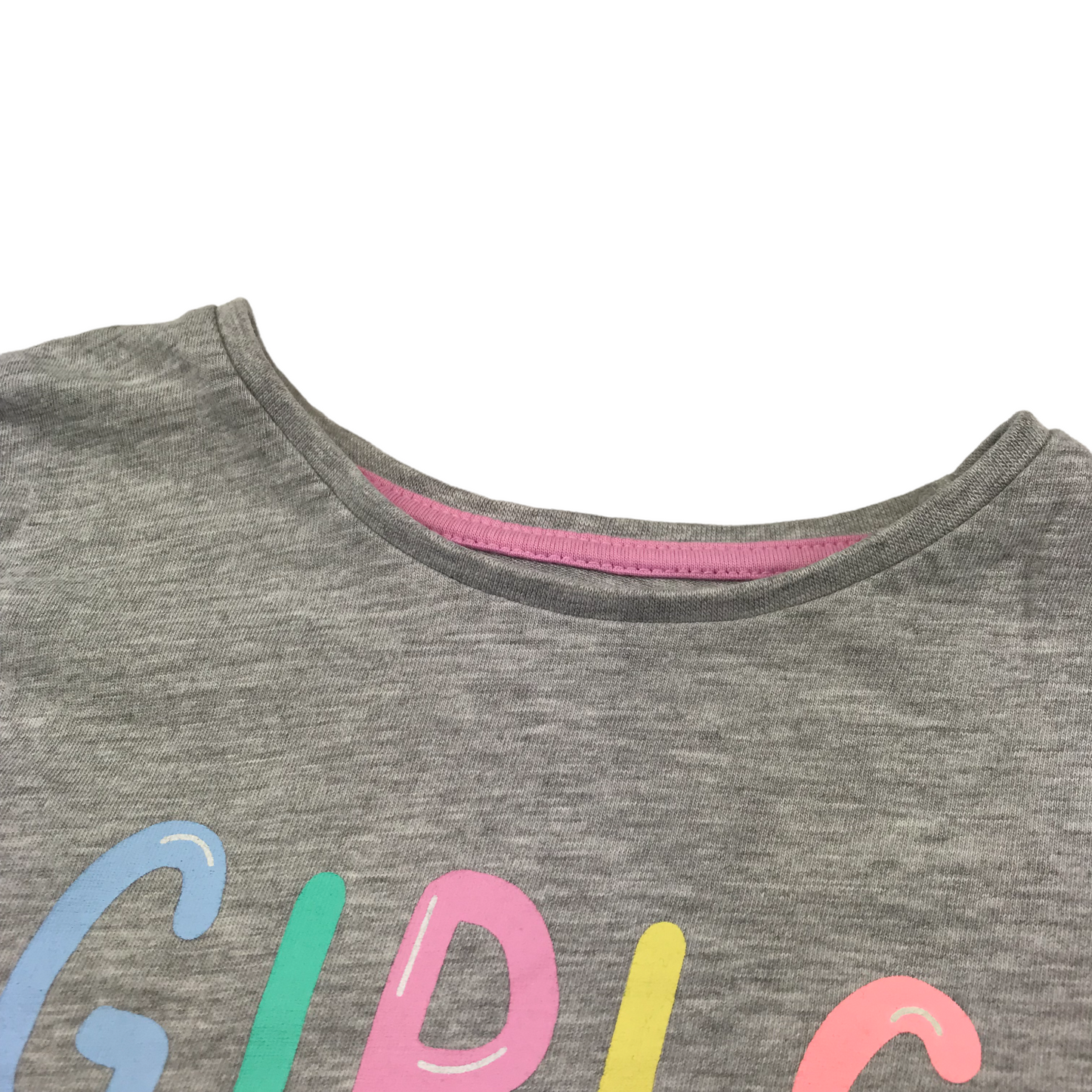 Matalan Grey Girls Can Do Anything Print T-shirt Age 4