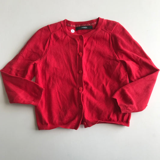 George Red Cardigan Age 4