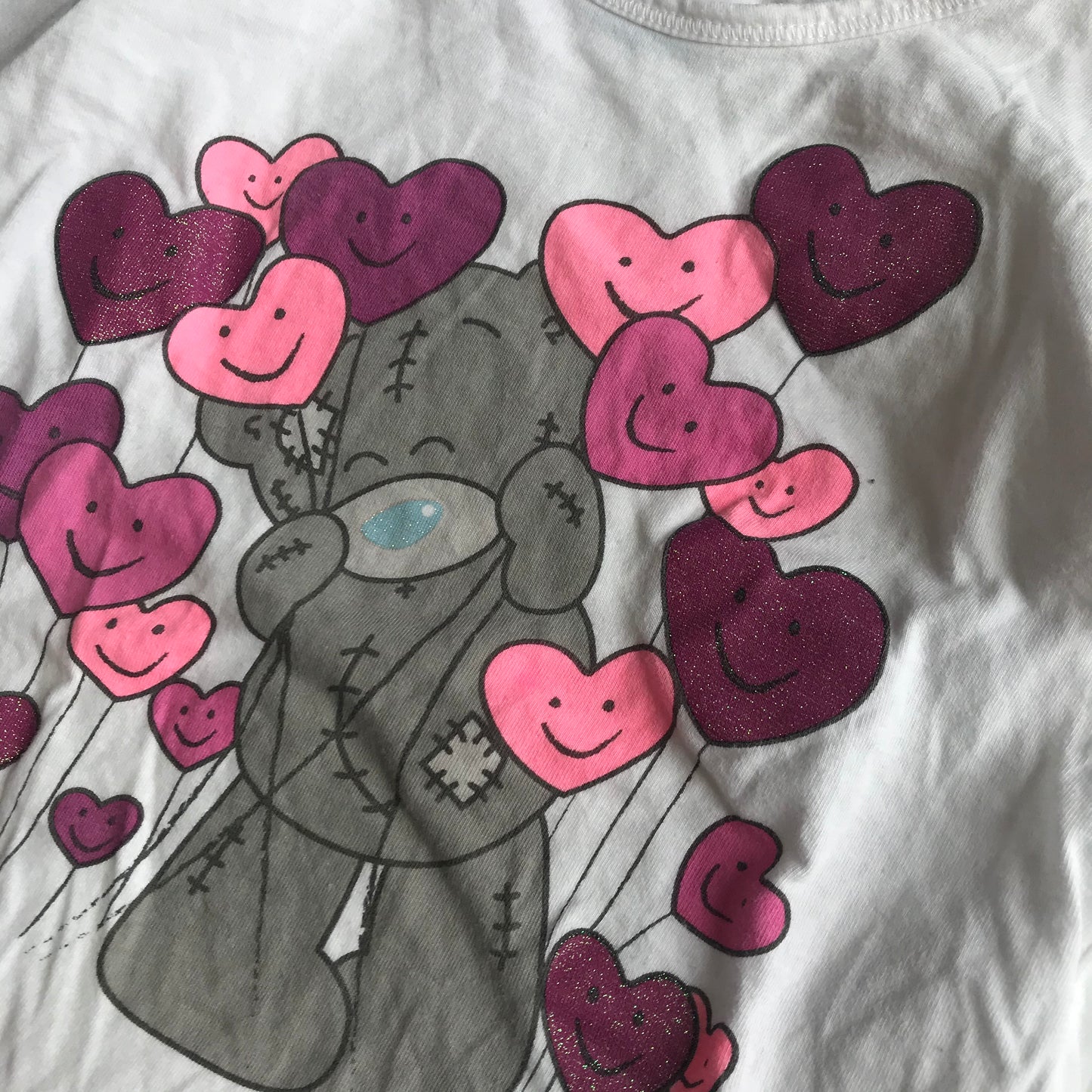 T-shirt - Teddy & Heart Balloons - Age 4