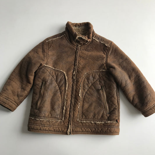 Jean Bourget Faux Suede winter Jacket Age 4