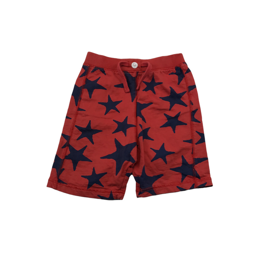 Cheeky Monkey Red Star Shorts Age 4