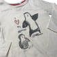 Nutmeg White Penguin T-shirt Age 4