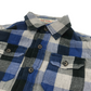 Sam and Ty Blue and Grey Checked Shirt Age 4