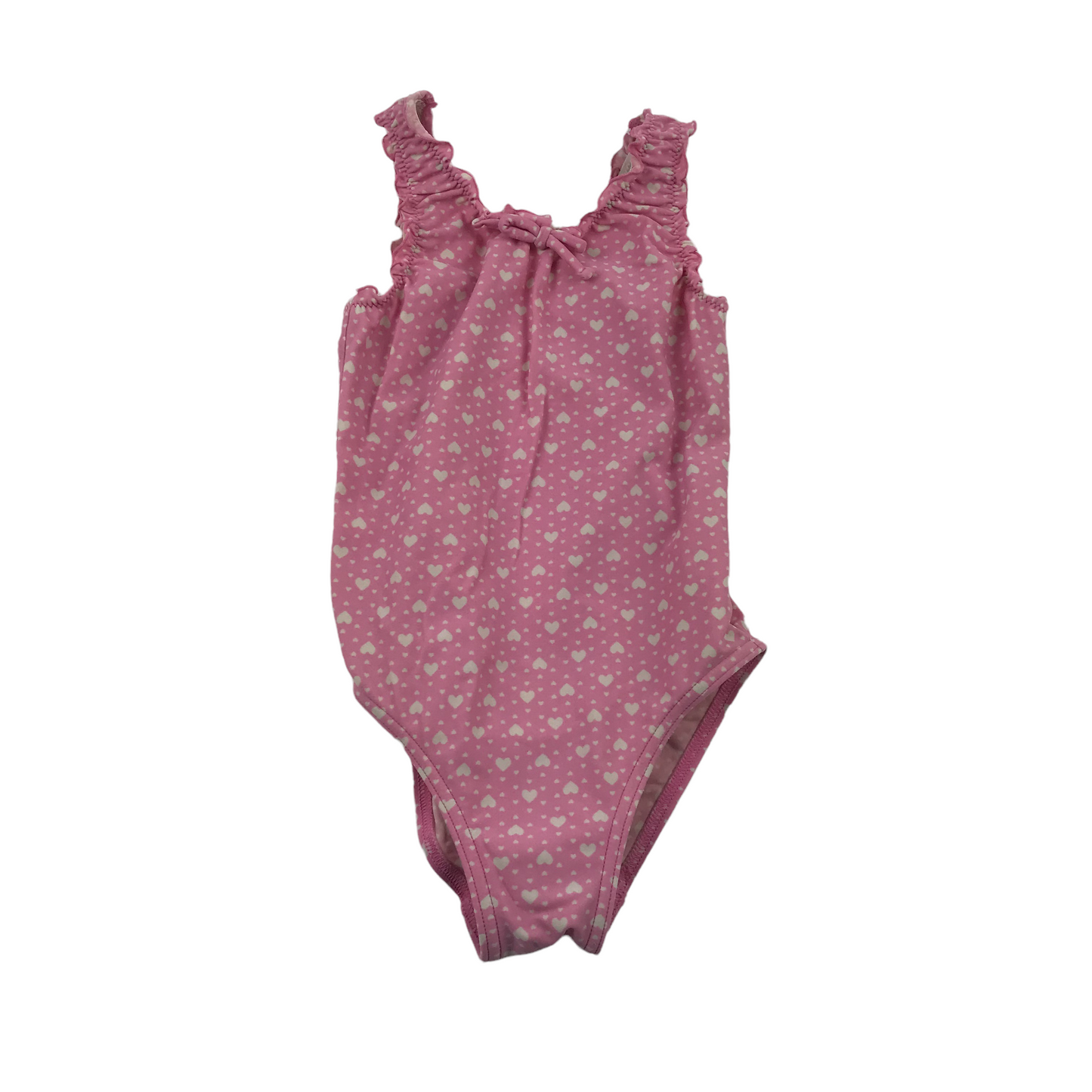 George Pink Love Heart Swimsuit Age 4