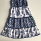 Dress - Blue & White Floral Maxi - Age 6