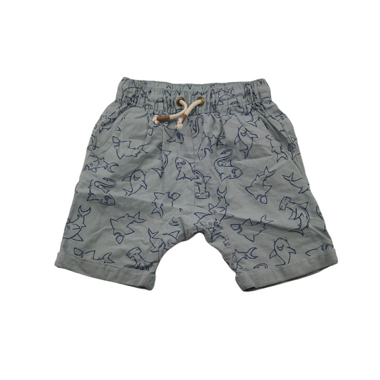 George Light Blue Shark Shorts Age 5