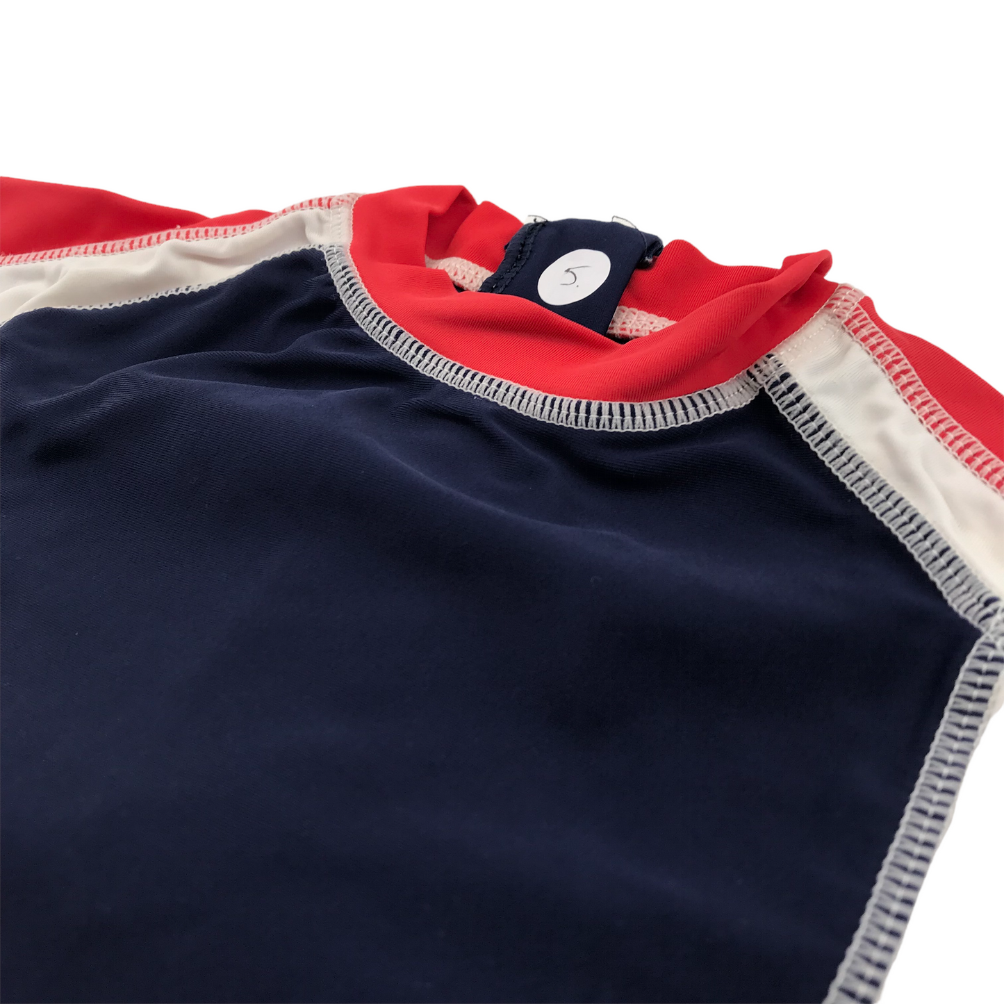 Next Navy and Red Swim Top Age 5