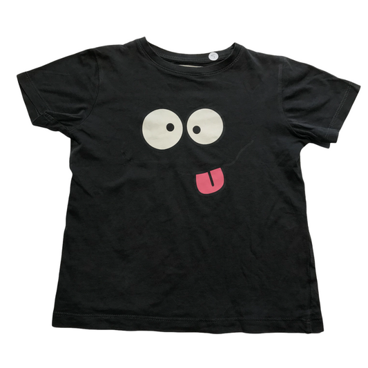 Zara Dark Grey Googly Eyes T-shirt Age 5