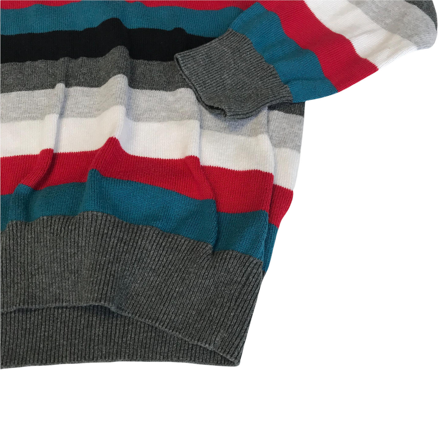 M&S Autograph Blue and Red Stripy Jumper Age 5