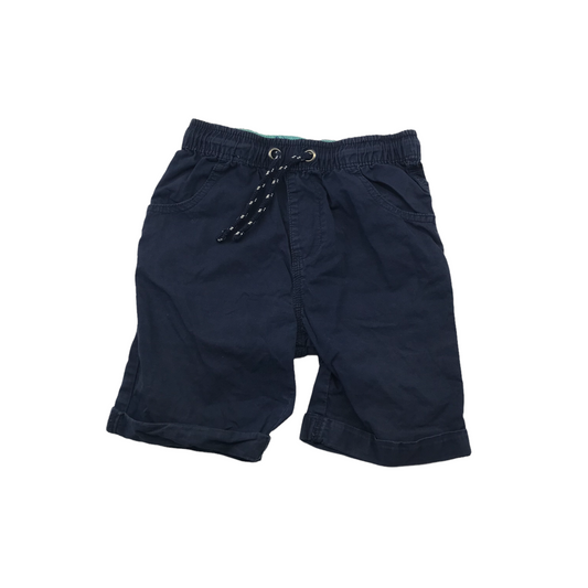 George Navy Blue Plain Shorts Age 5