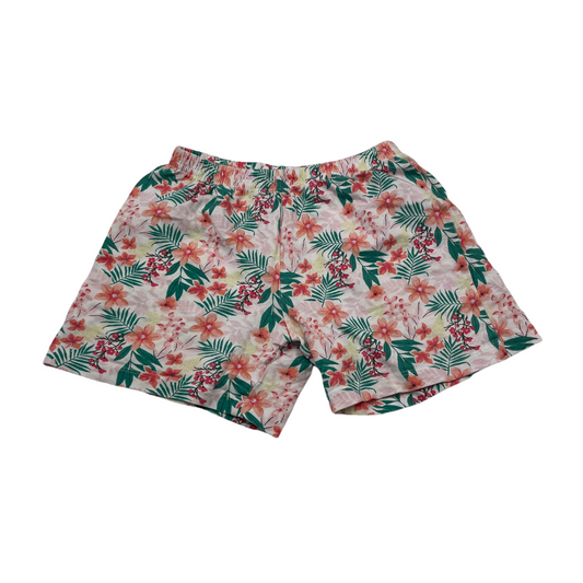 Pink And Green Floral Light Shorts Age 5
