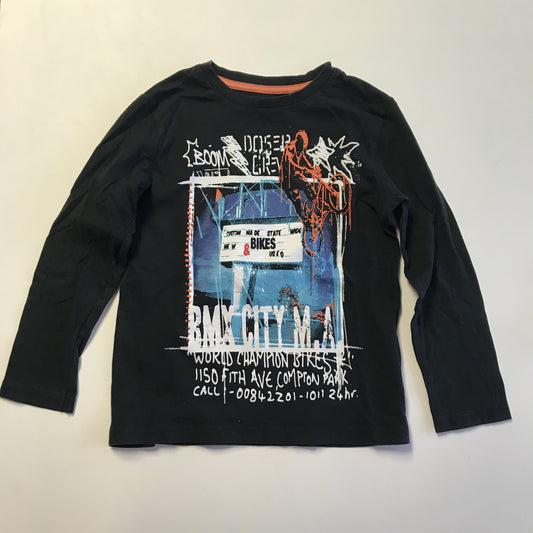 T-shirt - Black 'BMX City M.A' - Age 5