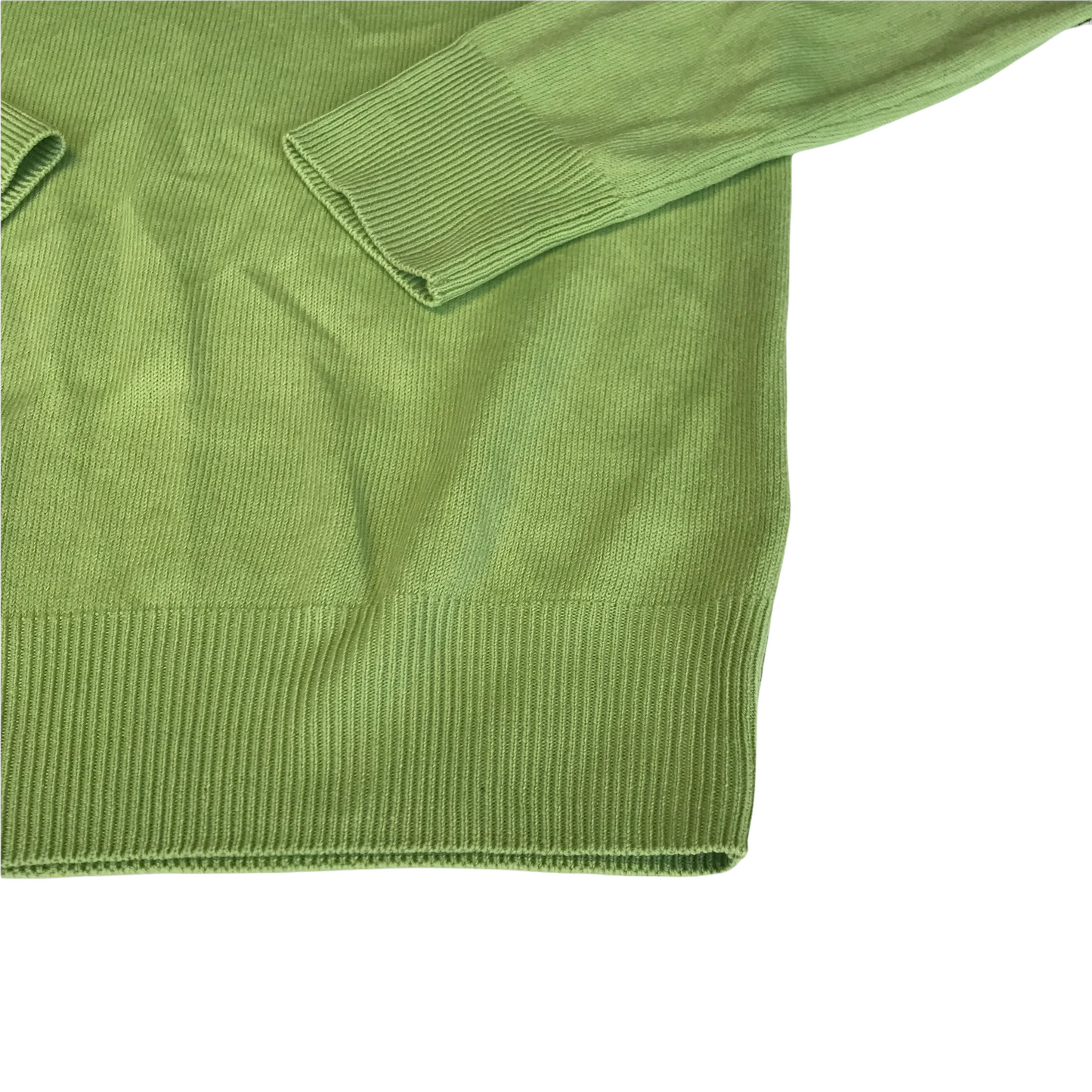 M&S Lime Green V-neck Jumper Age 5