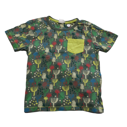 Mini Club Grey and Green Trees T-shirt Age 5