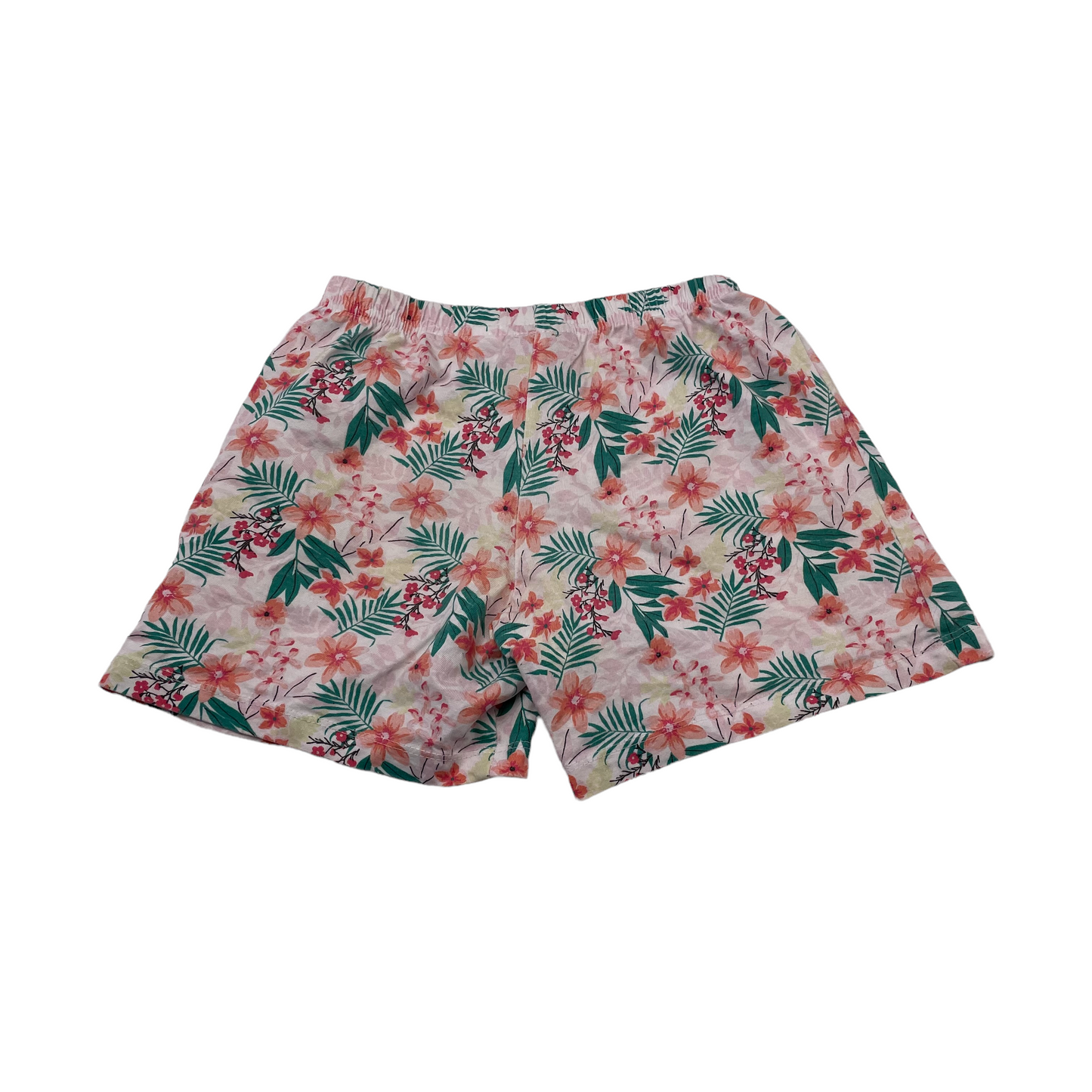 Pink And Green Floral Light Shorts Age 5