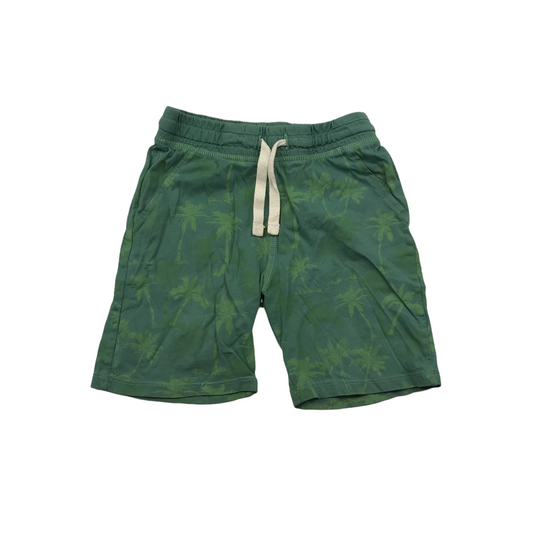 H&M Green Palm Tree Light Jersey Shorts Age 5