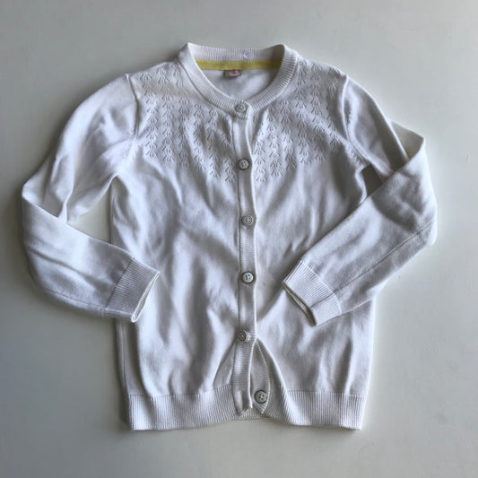 Tu White Knitted Cardigan Age 5