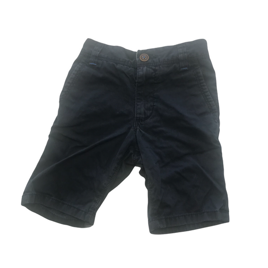 Next Dark Navy Blue Chino Style Shorts Age 5