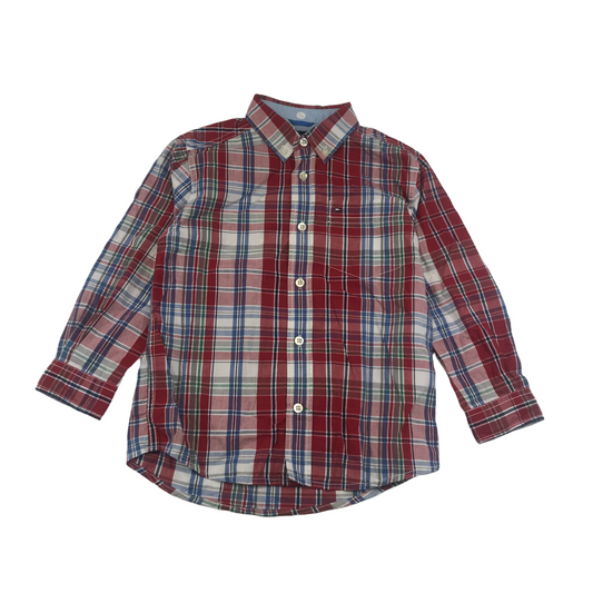 Tommy Hilfiger Red Checked Shirt Age 5
