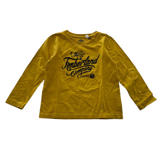 Timberland Yellow Long Sleeve T-Shirt Age 5