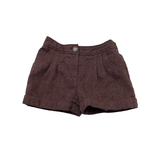 Nutmeg Redish Brown Tweed-style Shorts Age 5
