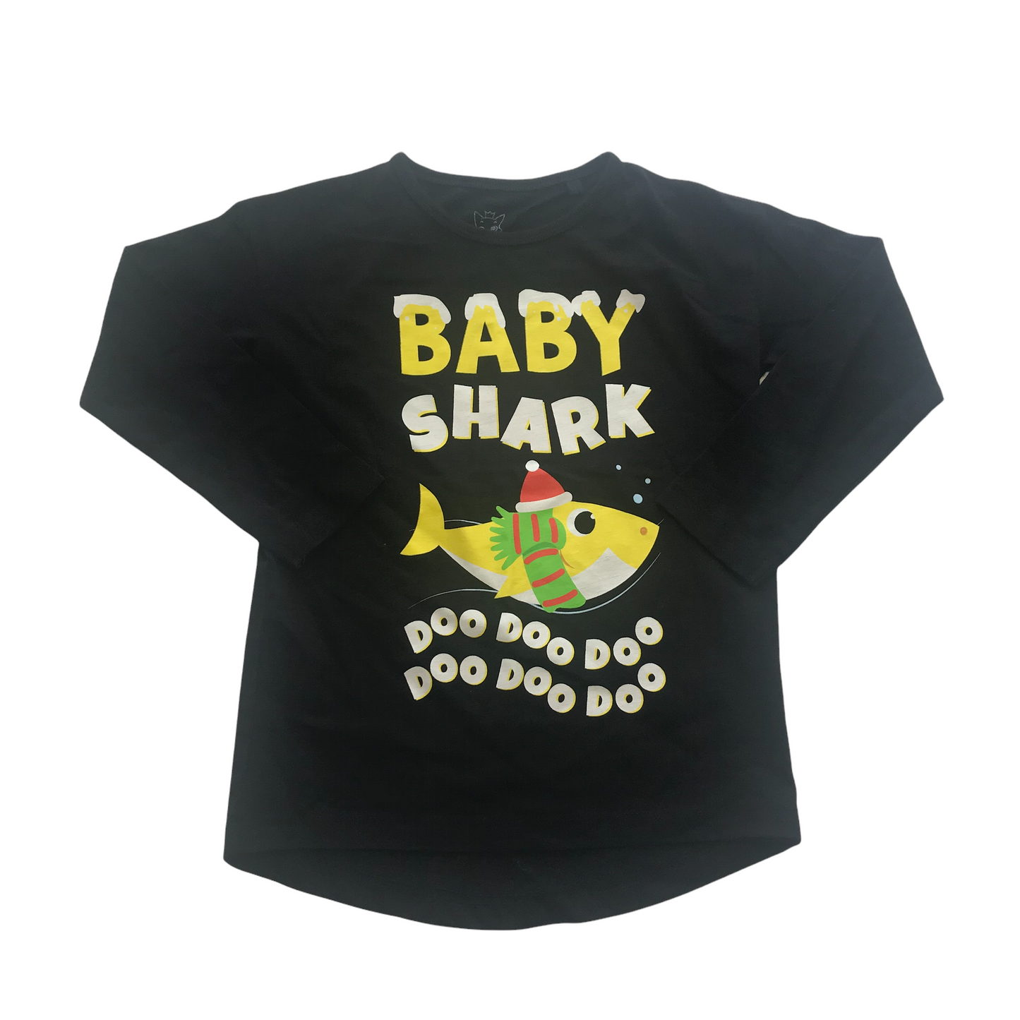 Next Black Baby Shark T-shirt Age 5