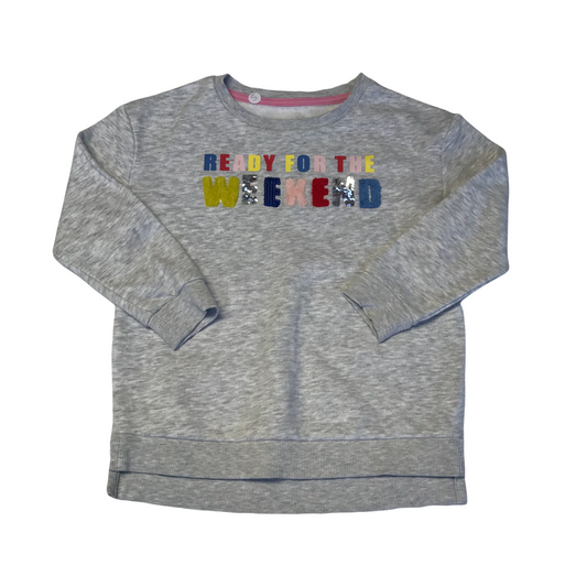 Nutmeg Grey Ready for the Weekend Sweatshirt Age 5