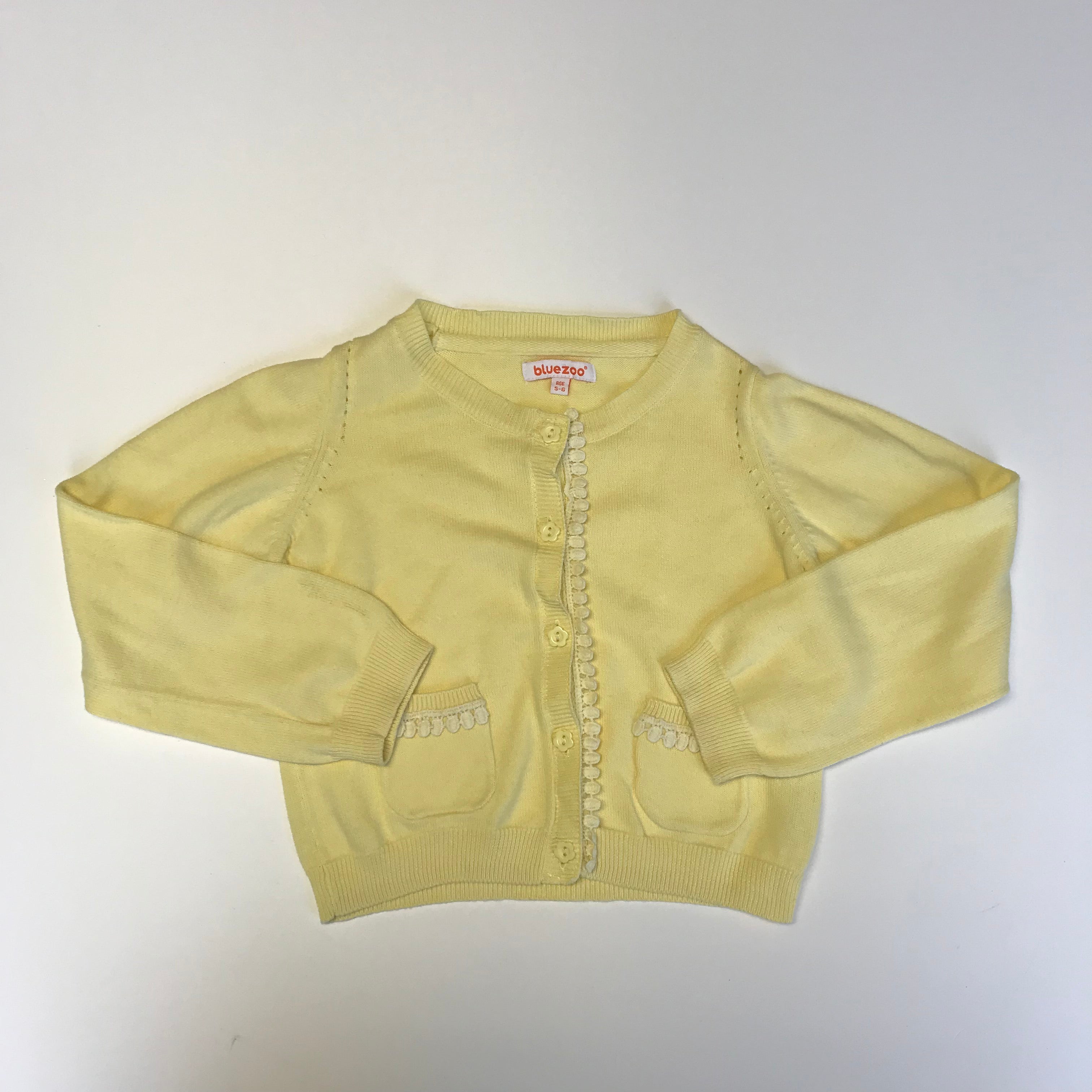 Yellow button up cardigan sale