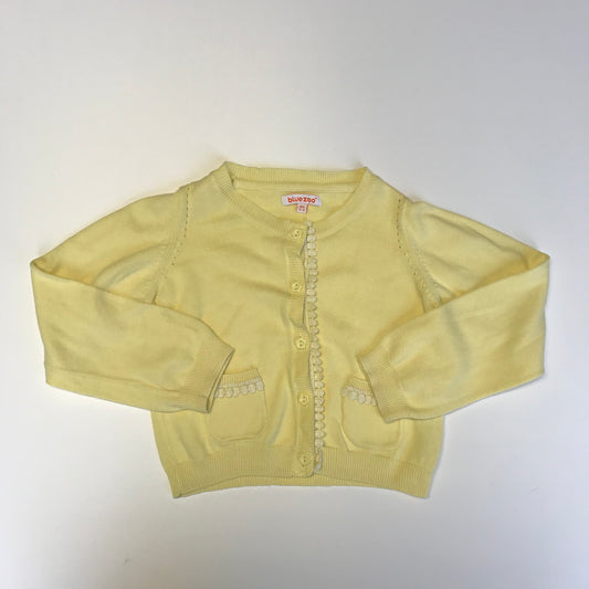 Bluezoo Yellow Button-up Cardigan Age 5