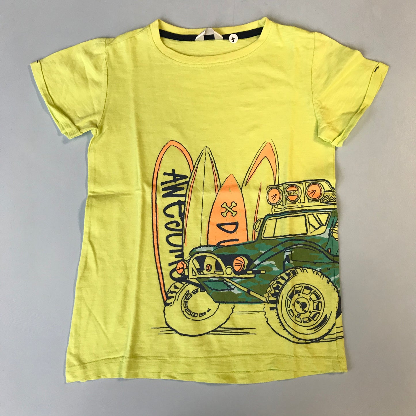 T-shirt - Yellow Surfer  - Age 5