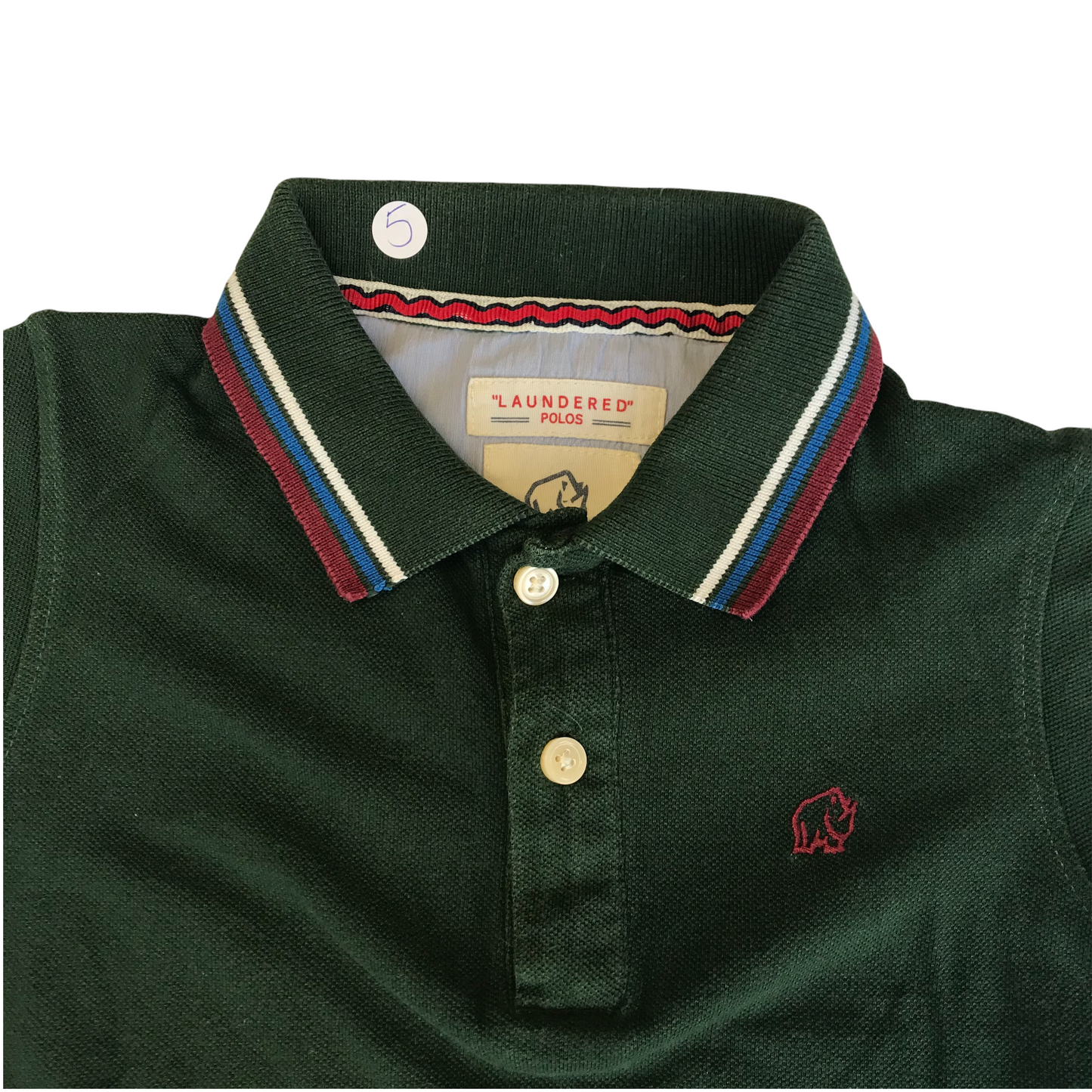 Rhino Laundred Polos Green Polo Shirt Age 5