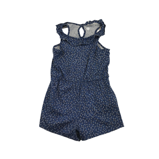 H&M Blue Floral Playsuit Age 5