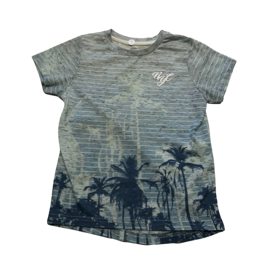 Primark Blue Palm Trees T-shirt Age 5