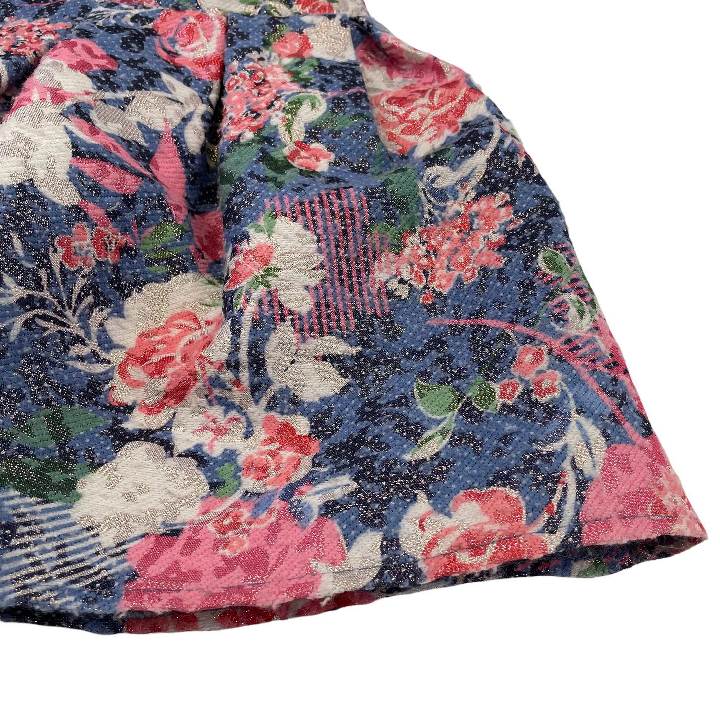 Nutmeg Blue and Pink Pattern Floral Skirt Age 5