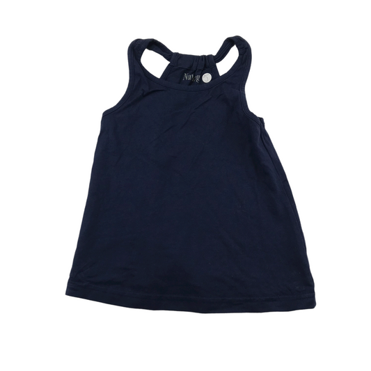 Nutmeg Navy Blue Plain Top Age 5