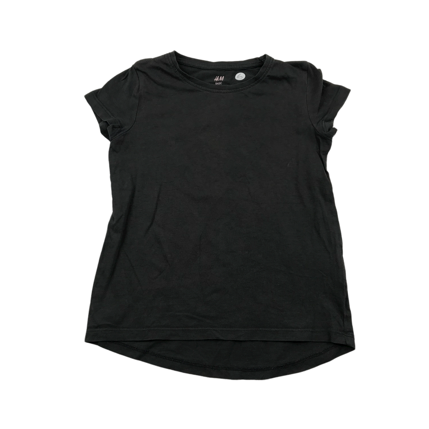 H&M Dark Grey Plain T-shirt Age 5