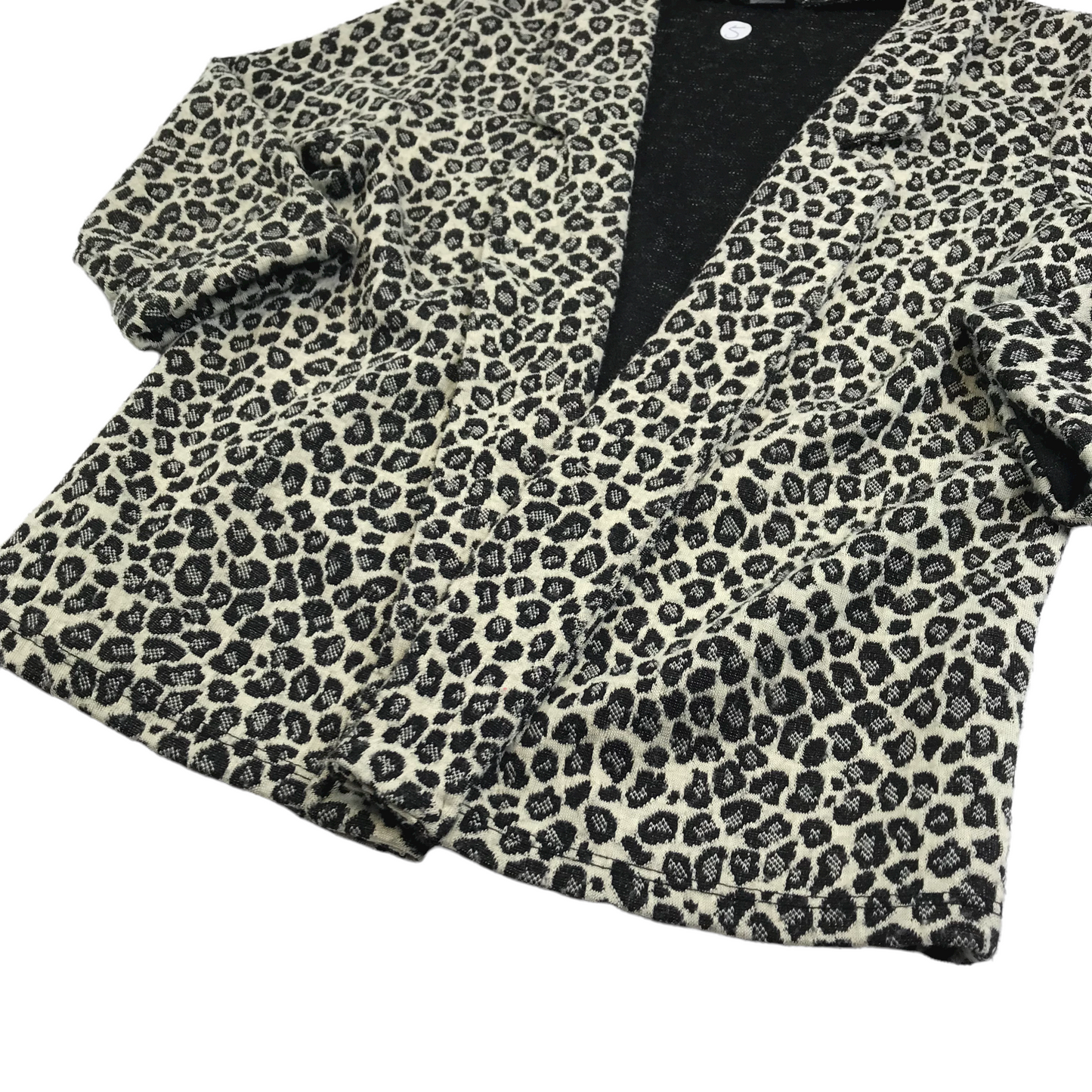 River Island Grey and White Animal Pattern Blazer-style Top Age 5