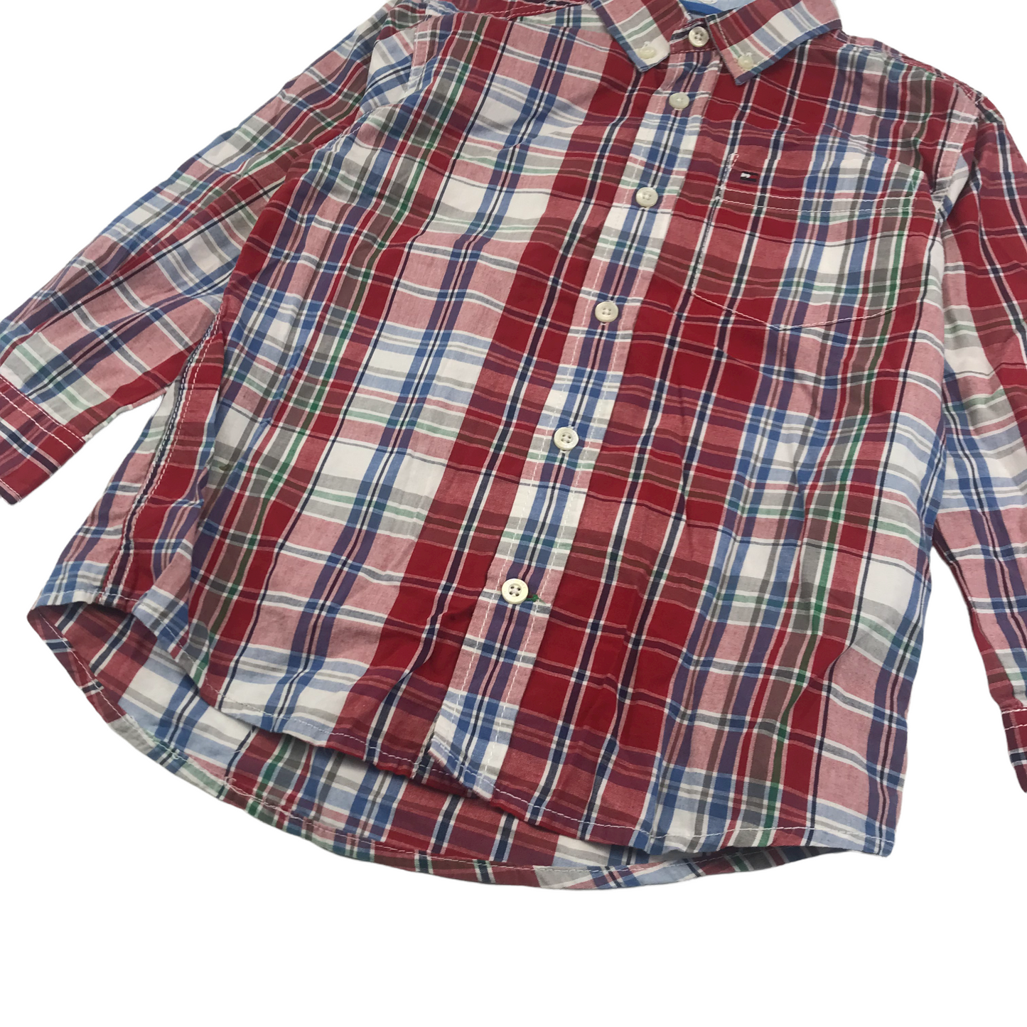 Tommy Hilfiger Red Checked Shirt Age 5