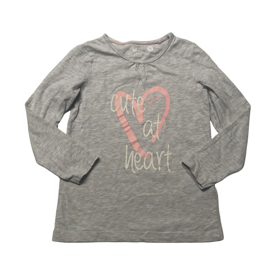 Mini Club Grey Heart T-shirt Age 5