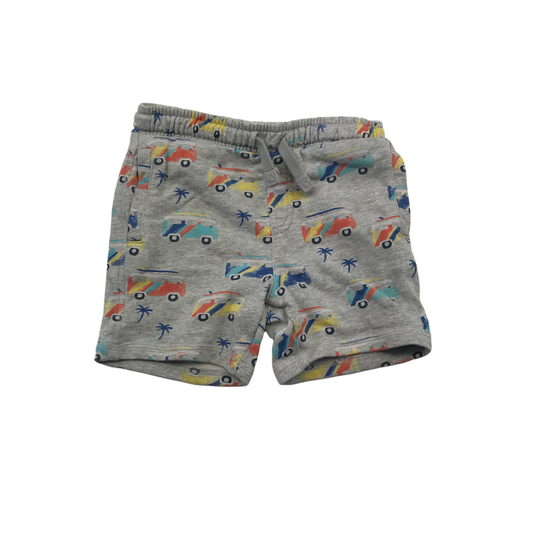 M&S Grey Camper Van Jersey Shorts Age 5