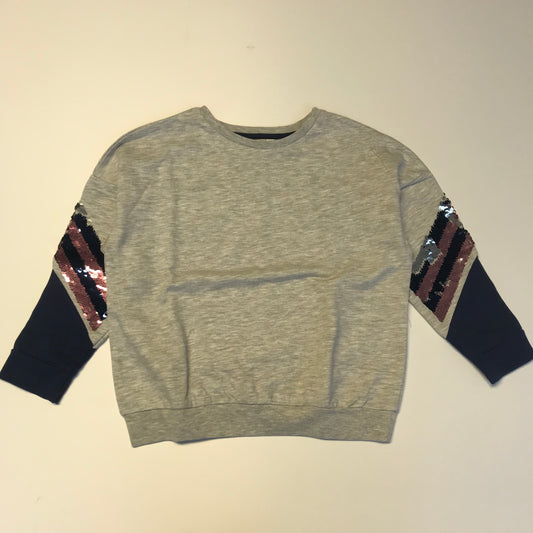 M&Co Sequin and Grey Sweatshirt Age 5