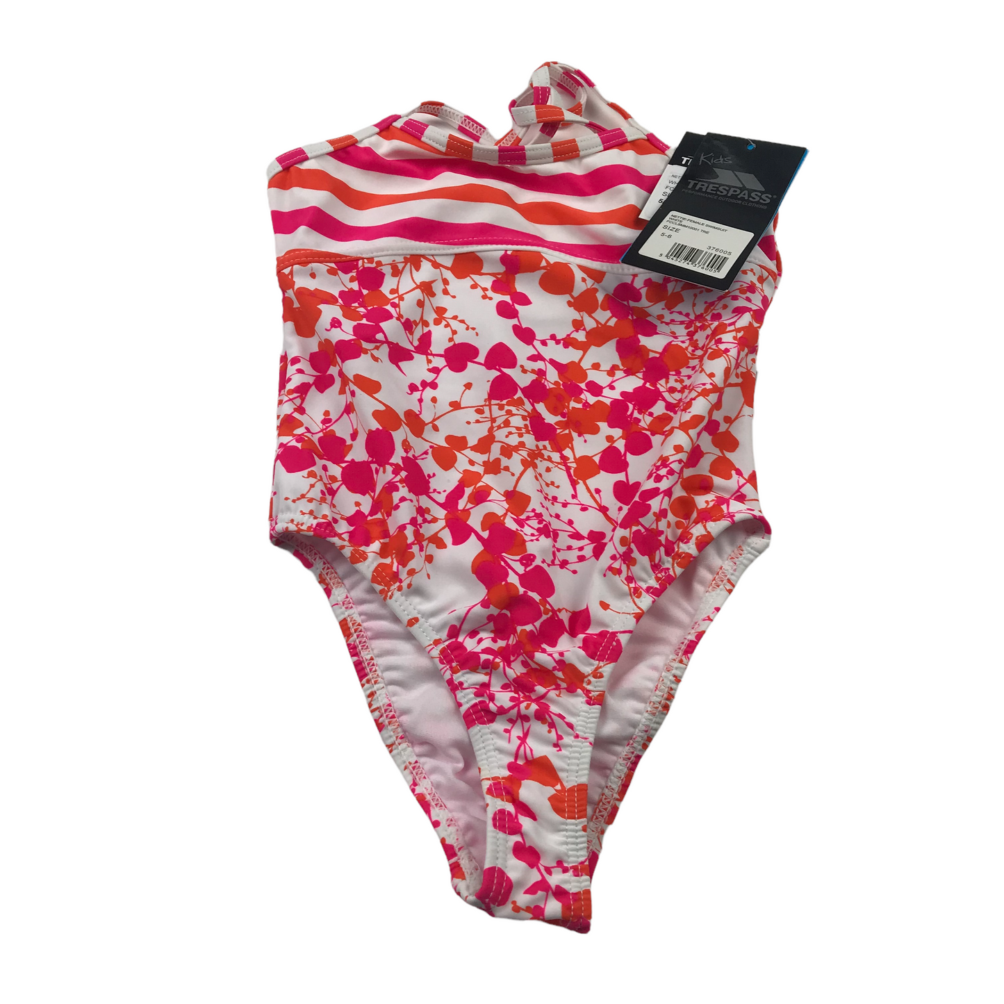 Trespass Pinks and Orange Pattern Swimsuit Age 5