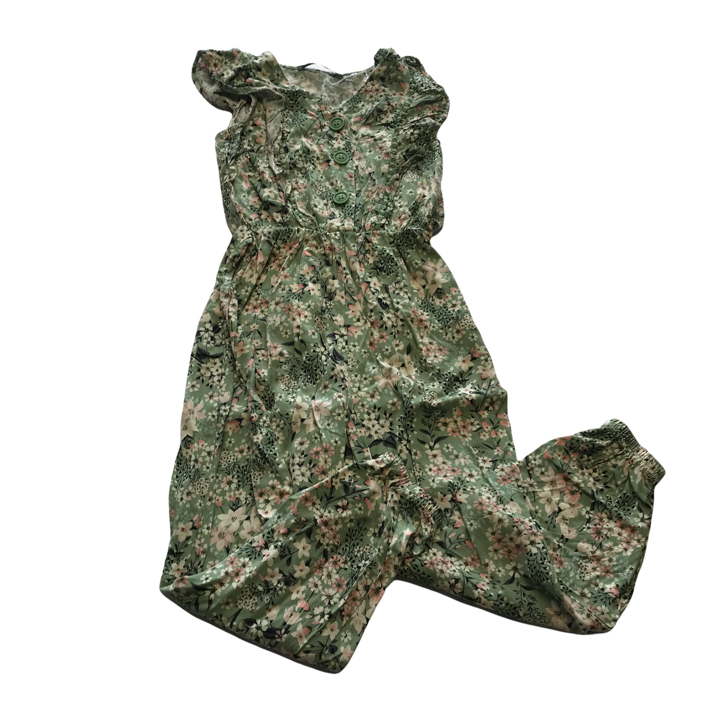 George Green Floral Jumpsuit Age 5