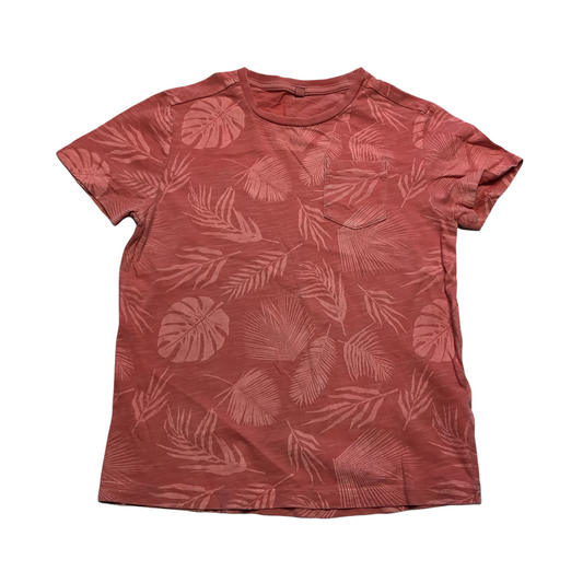 M&S Red Leaves T-shirt Age 5