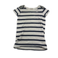 Next White Stripy Sequin Shoulders T-shirt Age 5