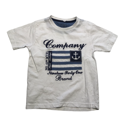 Mayoral White Anchor T-shirt Age 5