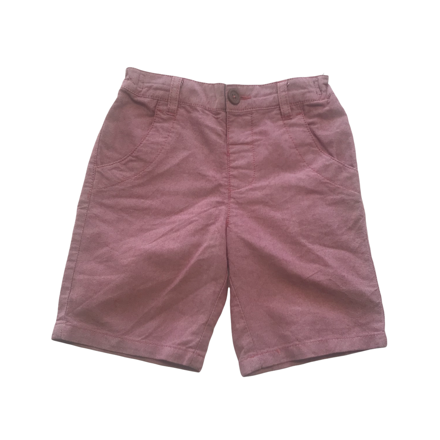 Next Light Red Chino Style Shorts Age 5